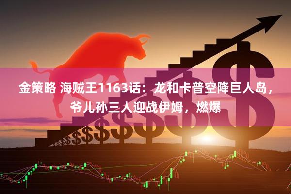 金策略 海贼王1163话：龙和卡普空降巨人岛，爷儿孙三人迎战伊姆，燃爆