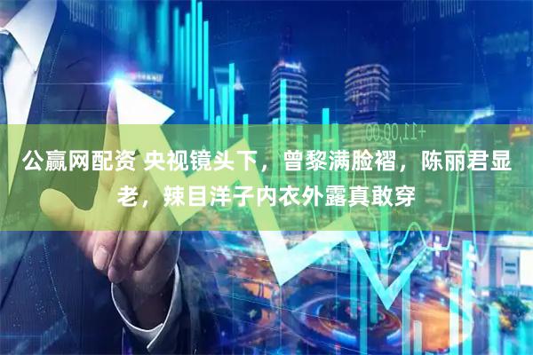 公赢网配资 央视镜头下，曾黎满脸褶，陈丽君显老，辣目洋子内衣外露真敢穿