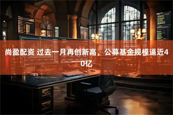 尚盈配资 过去一月再创新高，公募基金规模逼近40亿